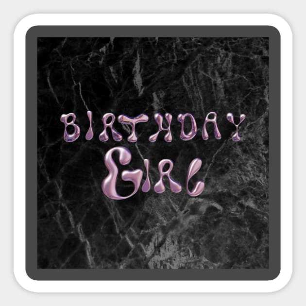 brithday girl Sticker by windblowDesign